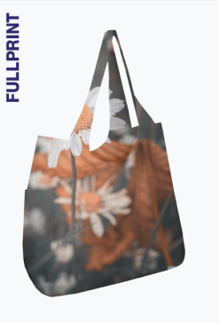 Torba full print na ramię - stokrotki #1