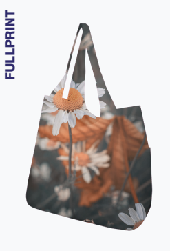 Torba full print na ramię - stokrotki #1