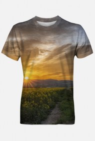 T-shirt męski - rzepakowy wschód