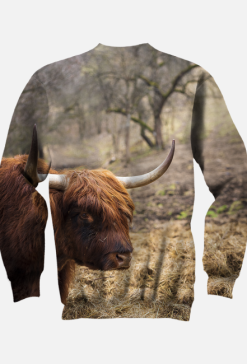 Bluza full print - szkocka krowa