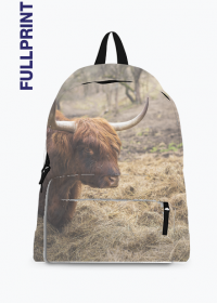 Plecak full print - szkocka krowa