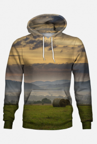 Bluza z kapturem - wiejski poranek
