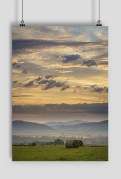 Plakat A2 - wiejski poranek