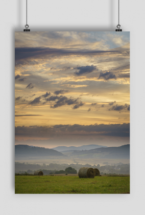 Plakat A2 - wiejski poranek