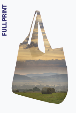 Torba full print na ramię - wiejski poranek