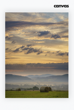 Płótno CANVAS - wiejski poranek