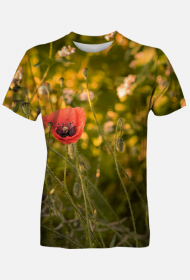 T-shirt męski - mak #1