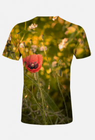 T-shirt męski - mak #1