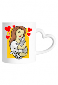 Prawdziwy Przyjaciel - kubek - serce