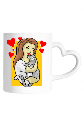 Prawdziwy Przyjaciel - kubek - serce