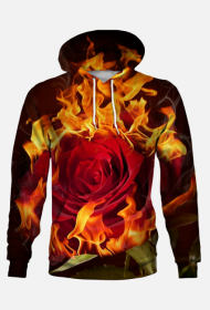 Męska bluza Płonąca Róża