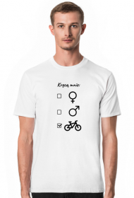 Kręcą mnie rowery MĘSKA BIAŁA