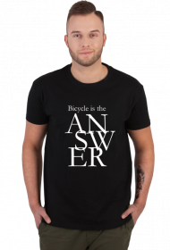 Bicycle is the ANSWER MĘSKA CZARNA