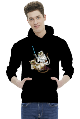 Cat Wars Luck & Leia Bluza Czarna
