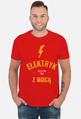 Koszulka dla elektryka Elektryk z mocą