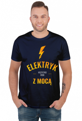 Koszulka dla elektryka Elektryk z mocą