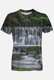 T-shirt męski - wodospad #1