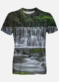 T-shirt męski - wodospad #1