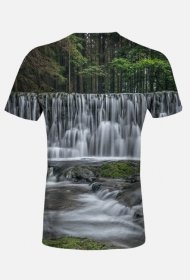 T-shirt męski - wodospad #1