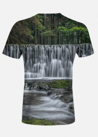 T-shirt męski - wodospad #1