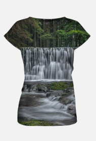 T-shirt damski - wodospad #1