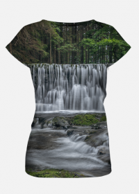 T-shirt damski - wodospad #1