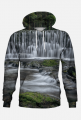 Bluza z kapturem - wodospad #1