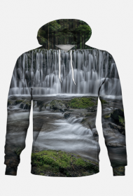 Bluza z kapturem - wodospad #1
