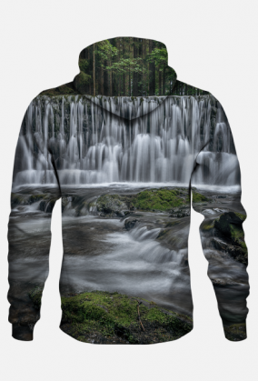 Bluza z kapturem - wodospad #1