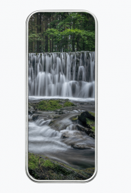 Piórnik metalowy - wodospad #1