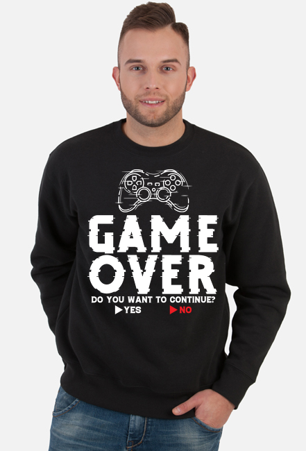 Bluza GAMINGOWA GAME OVER GRY