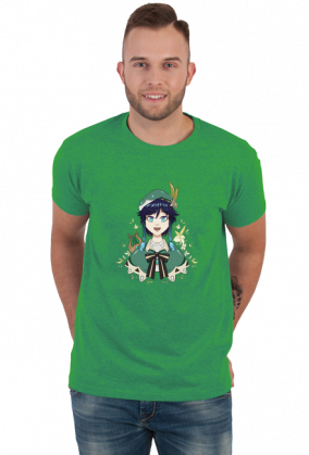 Venti genshin impact tshirt manga anime game