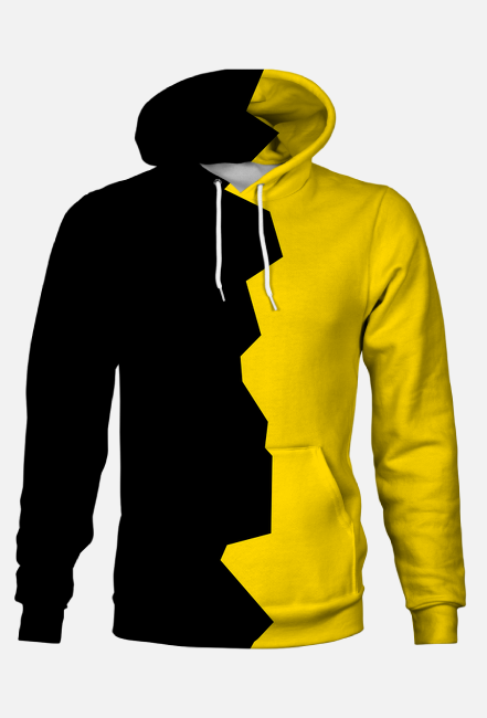 Cyber2077 Bluza czarno-żółta
