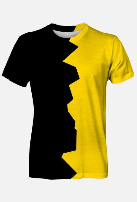 Cyber2077 t-shirt męski czarno-żółta