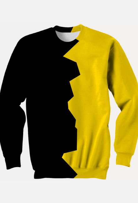 Cyber2077 Bluza bez kaptura czarno-żółta