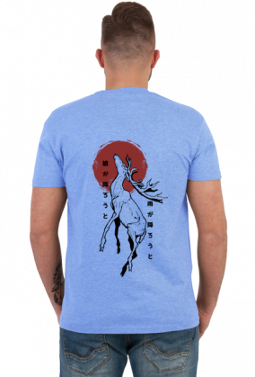 Koszulka z nadrukiem na plecach- jeleń