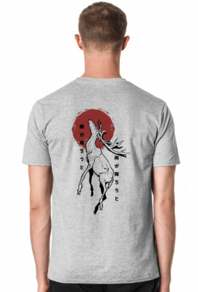 Koszulka z nadrukiem na plecach- jeleń
