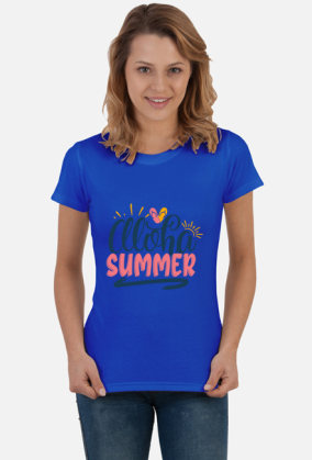T-Shirt Aloha Summer damski