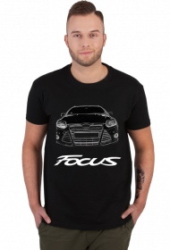 Czarny T-shirt koszulka ford focus mk3
