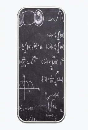 Piórnik metalowy Matematyka