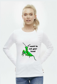 Koszulka Damska z długim rękawikiem Modliszka