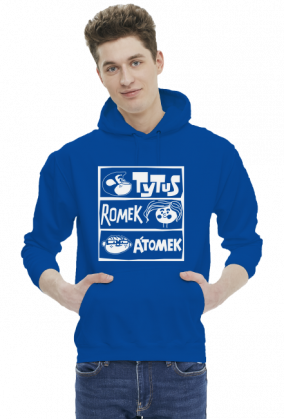 Bluza kangurka Black/White Tytus, Romek i Atomek.