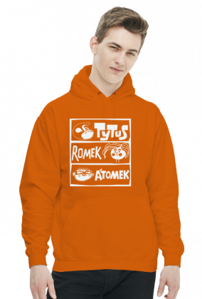 Bluza kangurka Black/White Tytus, Romek i Atomek.