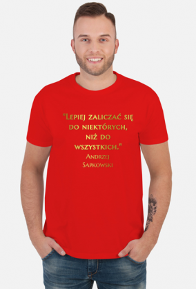 Koszulki męskie z napisami Andrzej Sapkowski Wiedźmin