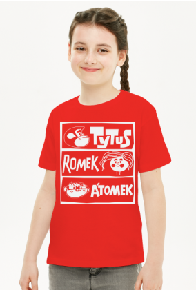 Koszulka dziewczęca Tytus, Romek i Atomek.