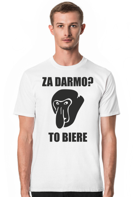 T-shirt małpa janusz za darmo to biere