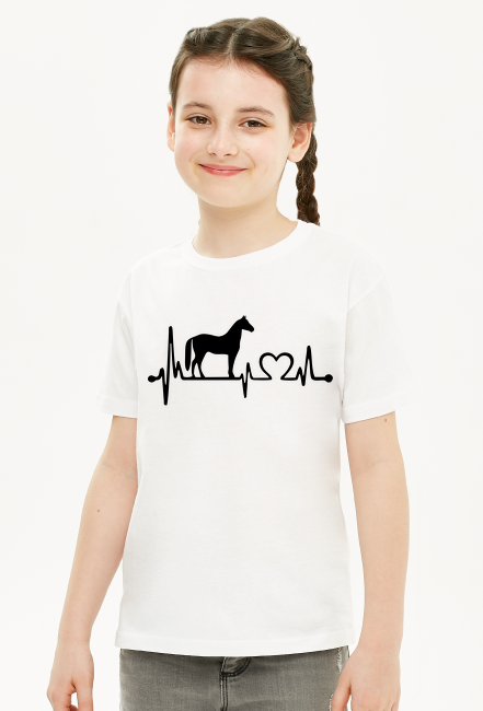 Koszulka Dziewczęca Linia Życia Koń