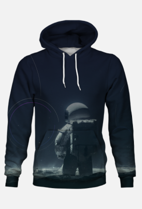 Astronauta w kosmosie - grafika wygenerowana przez stuczną inteligencje