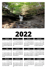 Kalendarz z wodospadem