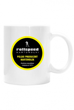 Kubek biały z manufakturą rollspeed
